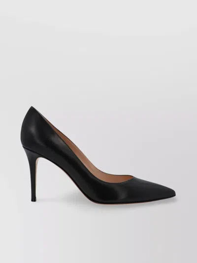 Gianvito Rossi Pointed Toe Pump In Denim Suede