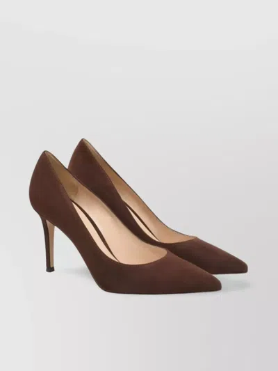 GIANVITO ROSSI 85 POINTED TOE STILETTO HEEL PUMPS