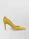 Gianvito Rossi Light Yellow Suede Pointed Pump