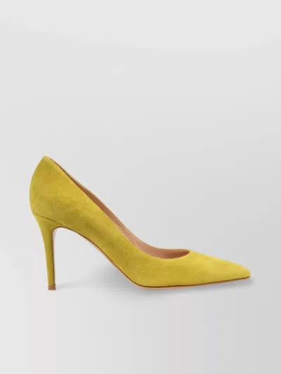 GIANVITO ROSSI 85 SUEDE POINTED TOE PUMPS
