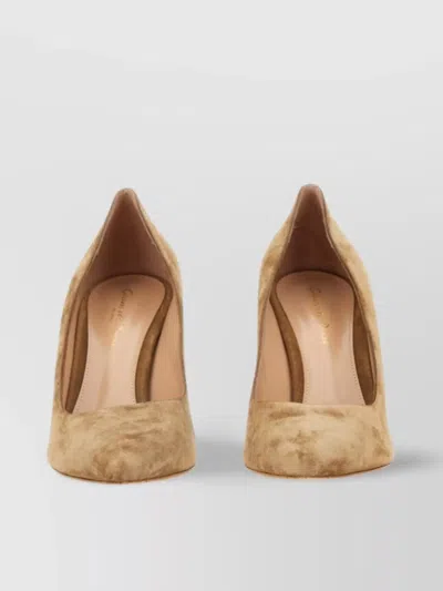 Gianvito Rossi 85 Suede Pointed Toe Stiletto Pumps