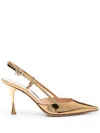 Gianvito Rossi Slingback Ascent In Gold