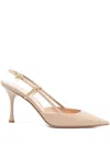 Gianvito Rossi 85mm Ascent Slingback Pumps In Neutrals