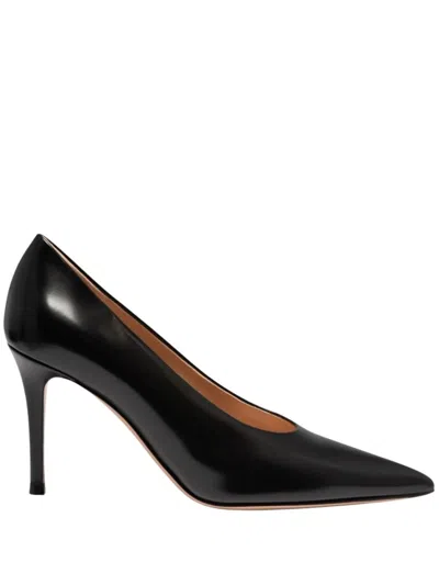 GIANVITO ROSSI GIANVITO ROSSI 85MM BLACK LEATHER PUMPS