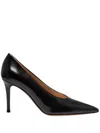 Gianvito Rossi 85mm Pointed-toe Leather Pumps In Black