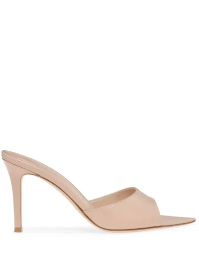 Gianvito Rossi 85mm Elle Mules In Neutrals