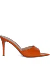 Gianvito Rossi 85mm Elle Mules In Orange