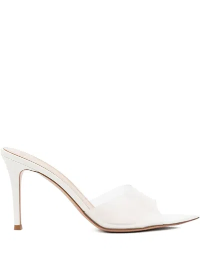 Gianvito Rossi Pointed Plexiglass Sandals With 85 Mm Heel In Multi