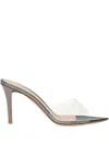 Gianvito Rossi 85mm Elle Pointed-toe Sandals In Neutral