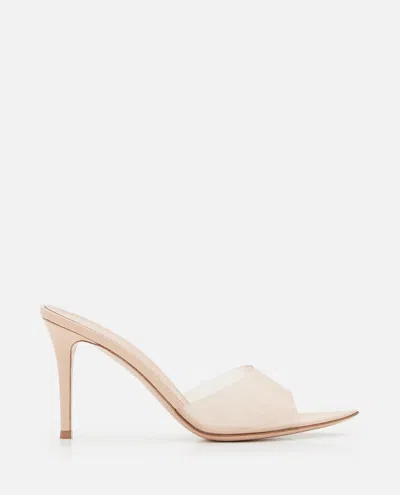 Gianvito Rossi 85mm Elle Pvc Sandals In Grey