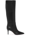 Gianvito Rossi 85mm Hansen Cuissard Pointed-toe Boots In Black