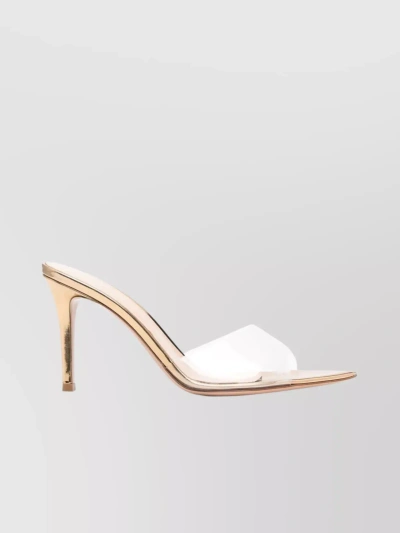 Gianvito Rossi 85mm Heel Pointed Sandals In Beige