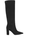 Gianvito Rossi Lyell Leather Knee Boots In Black