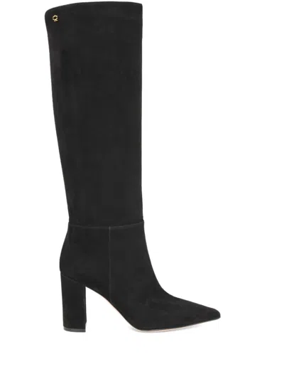 GIANVITO ROSSI 85MM LEATHER BOOTS