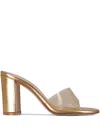 Gianvito Rossi 85mm Leather Mules In White