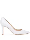 Gianvito Rossi 70mm Leather Pumps In White