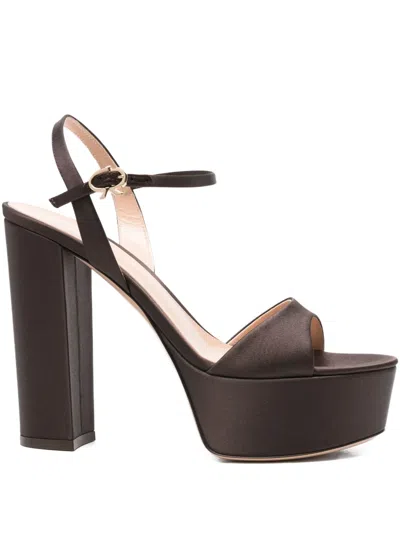 Gianvito Rossi 85mm Marlena Sandals In Brown