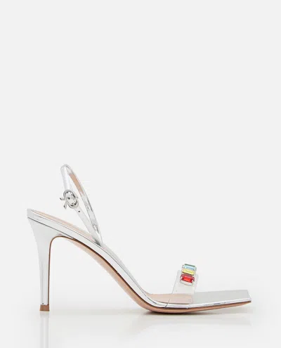 GIANVITO ROSSI 85MM PLEXI STILETTO HEEL SANDALS
