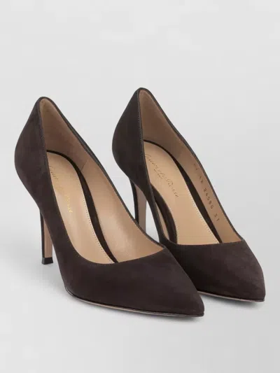 Gianvito Rossi 85mm Pointed Toe Stiletto Suede Pumps In Multi