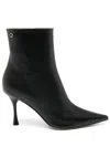 Gianvito Rossi Vernice 85 Patent-leather Ankle Boots In Black