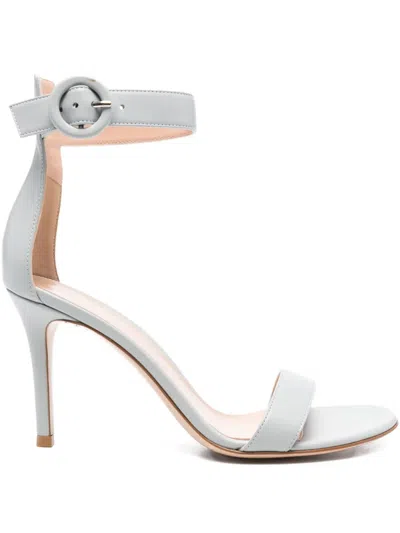 Gianvito Rossi 85mm Portofino Sandals In Blue