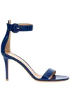 Gianvito Rossi 105mm Portofino Denim Sandals In Blue