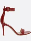 Gianvito Rossi Portofino Ankle Strap Sandals In Red