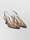 Gianvito Rossi 85mm Pumps With Buckle Detail And Kitten Heel In Multi