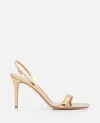 Gianvito Rossi 95mm Metallic Slingback Sandals In Golden