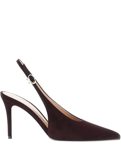 Gianvito Rossi 85mm Robbie Slingback Pointed-toe Pumps