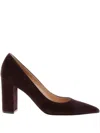 Gianvito Rossi Brown Slip On Pumps