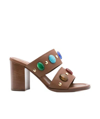 GIANVITO ROSSI GIANVITO ROSSI EMBELLISHED SLIP-ON MULES