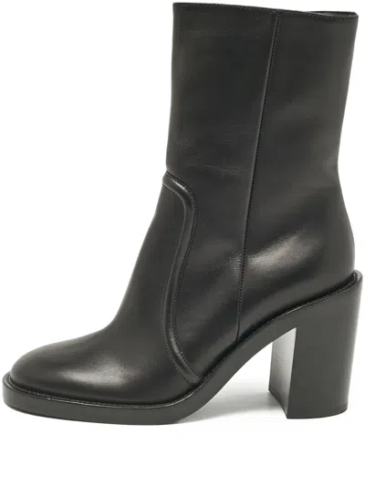 Pre-owned Gianvito Rossi 90mm Chunky-heeled Ankle Boots