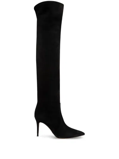 Gianvito Rossi 90mm Hansen Cuissard Over-the-knee Boots In Black