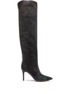 Gianvito Rossi 90mm Hansen Suede Over-the-knee Boots In Gray