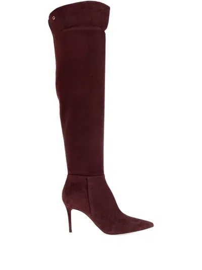 GIANVITO ROSSI 90MM JULES SUEDE POINTED-TOE BOOTS