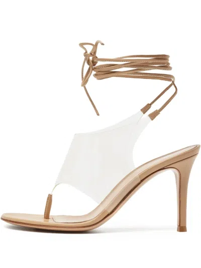 Pre-owned Gianvito Rossi 90mm Leather-lace Sandals