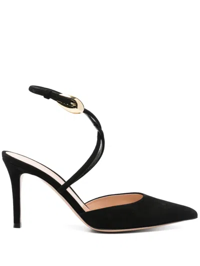 Gianvito Rossi 90mm Suede Pumps In Black