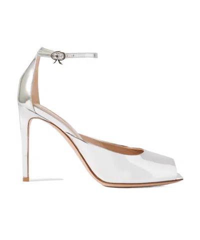 Gianvito Rossi 95 Mirror High-heeled Sandals In White