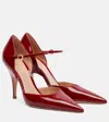 Gianvito Rossi 95 Patent Leather Pumps In Red