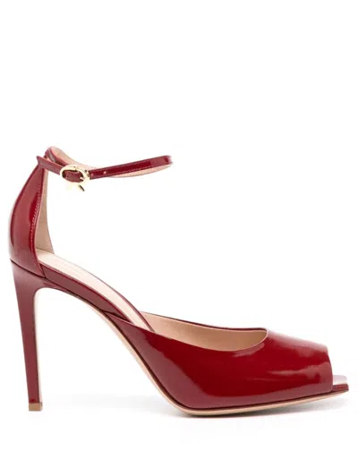 Gianvito Rossi 95mm Ethel Sandals In Red