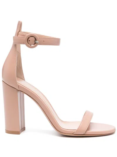 Gianvito Rossi Gaeta 100 Leather Sandals In Pink