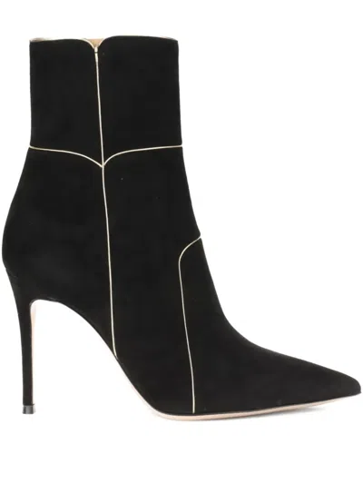 GIANVITO ROSSI 95MM POINTED-TOE STILETTO BOOTS
