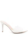Gianvito Rossi 95mm Yvonne Mules In White
