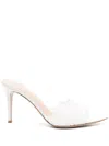 Gianvito Rossi 95mm Yvonne Mules In White