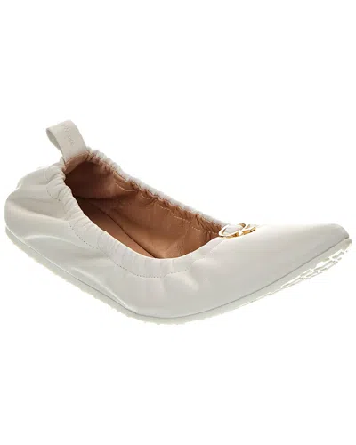 Gianvito Rossi Woman Ballet Flats White Size 8 Leather