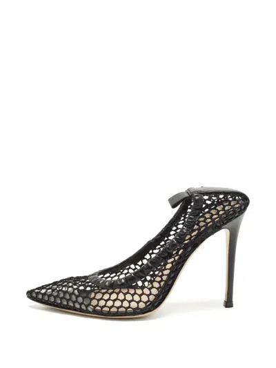 Pre-owned Gianvito Rossi Alisia Mesh Pumps In Black