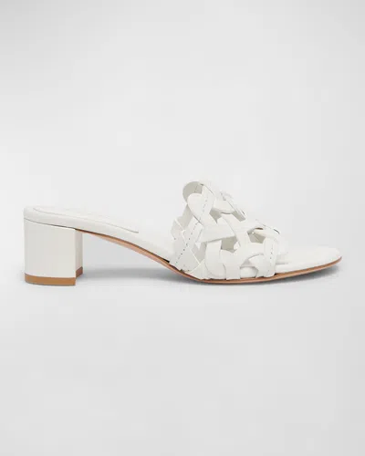 Gianvito Rossi Women's Amalfi Leather Sandals In White
