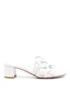 Gianvito Rossi Amalfi 45 Calf Leather Mules In White