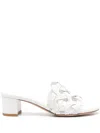 Gianvito Rossi Women's Slide Sandal 45mm In White